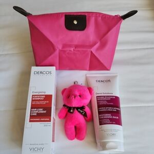 FREE Charm-Vichy Dercos Energising Fortifying Shampoo & Thickening Balm+Pouch